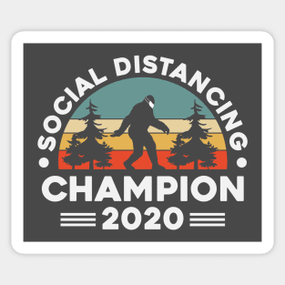 Social Distancing Champion 2020 Big Foot Sticker